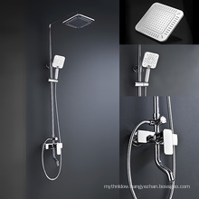 Brass Shower Faucet Body Valve Concealed Square Bath Shower Mixer For Bathroom Showering System